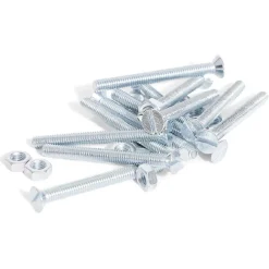 12 boulons tête fraisée acier zingué - 4x40 mm