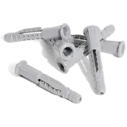 6 chevilles universelles en nylon tous matériaux avec vis - Ø6x35 mm