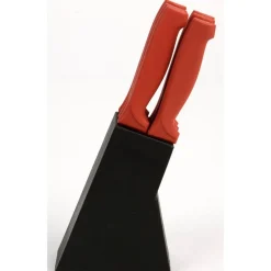 6 couteaux à steak + bloc de rangement