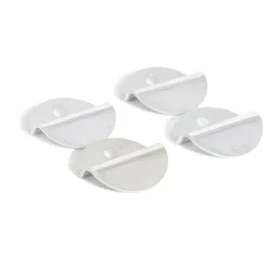 4 pattes à glace en acier nickelé - 25 mm