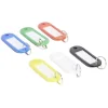 6 porte-étiquettes en plastique coloré