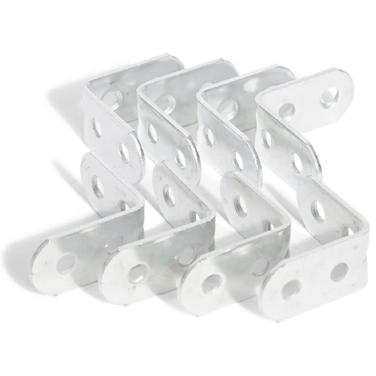 8 équerres de chaise acier zingué - 30x2 mm