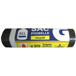 20 Sacs poubelle de 30 litres