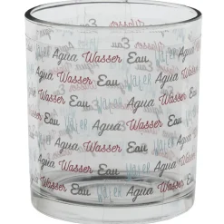 6 verres et 1 bouteille 1 L