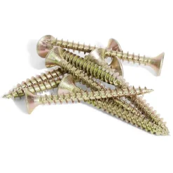 8 vis agglo tête fraisée acier bichromaté - 5x50 mm