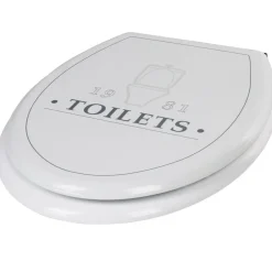 Abattant WC 1981 TOILETS plastique blanc frein de chute