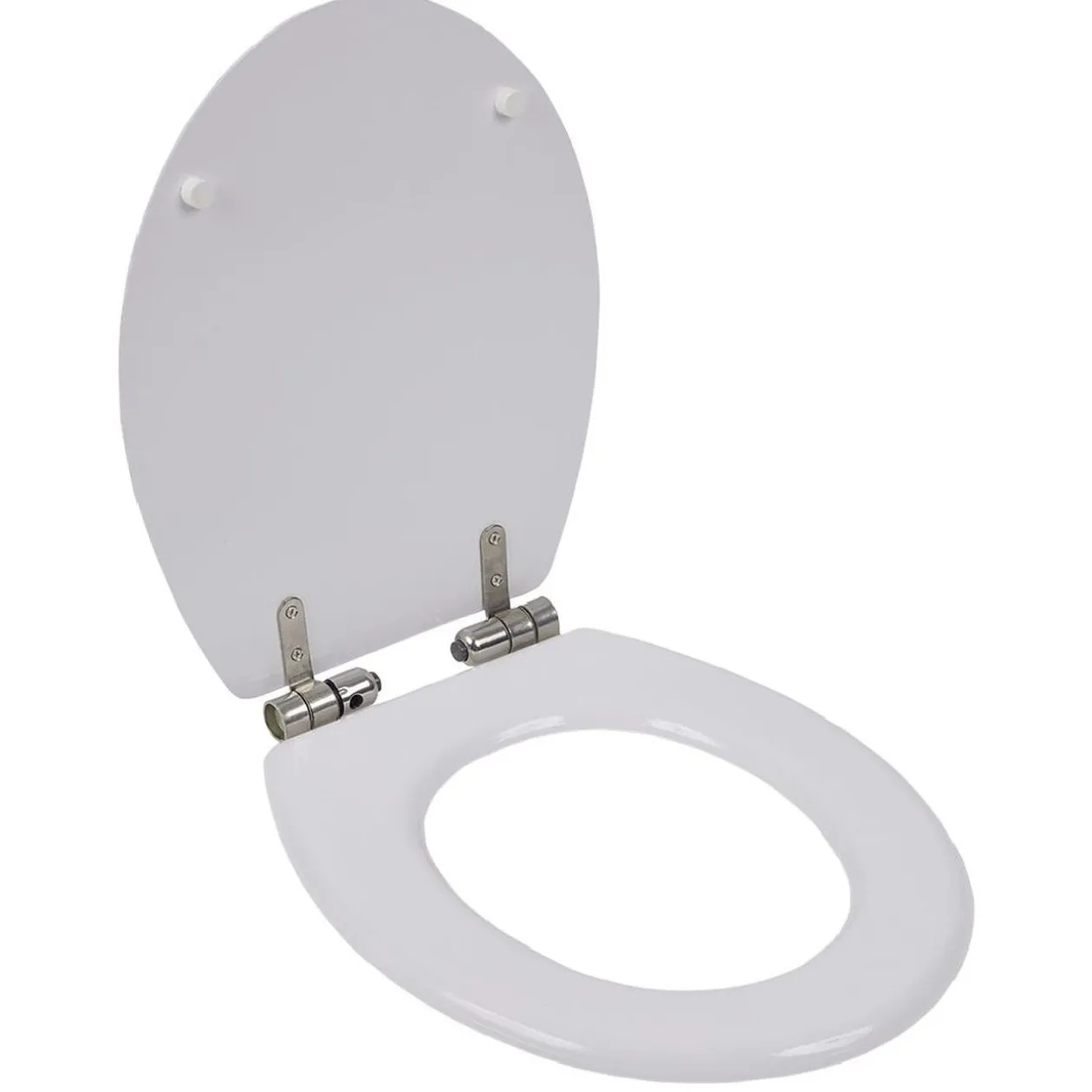 Abattant WC bois terrazzo avec frein de chute déclipsable réglable