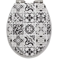 Abattant WC design carreau de ciment