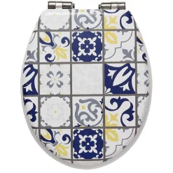 Abattant WC design carreau de ciment