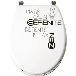 Abattant WC design zen