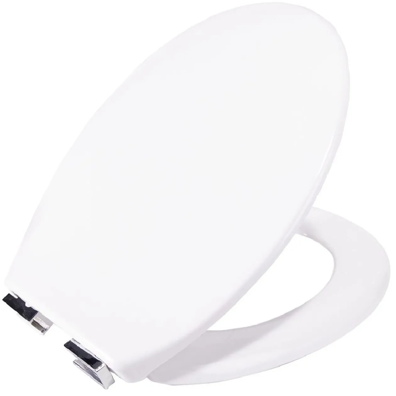 Abattant WC duroplast blanc avec frein de chute déclipsable réglable