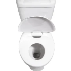 Abattant WC 2en1 adulte et enfant plastique blanc frein de chute