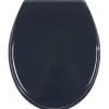 Abattant WC gris foncé uni
