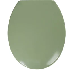 Abattant WC plastique duroplast vert foncé frein de chute