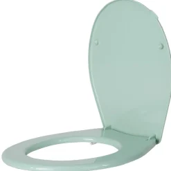Abattant WC plastique uni vert d'eau