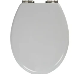 Abattant WC plastique uni gris frein de chute
