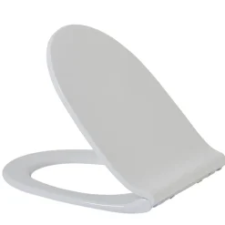 Abattant WC plat uni blanc