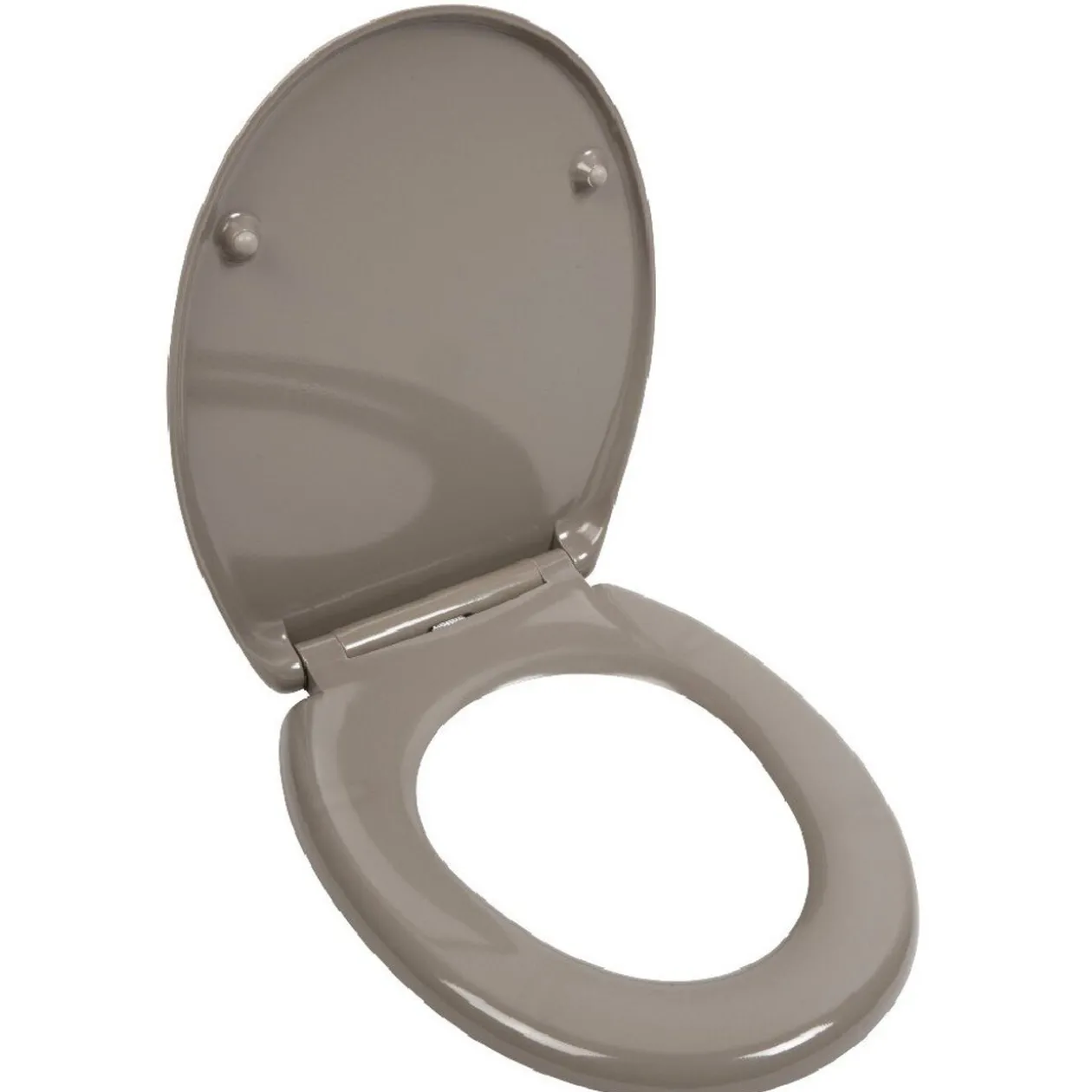 Abattant WC taupe smooth close déclipsable