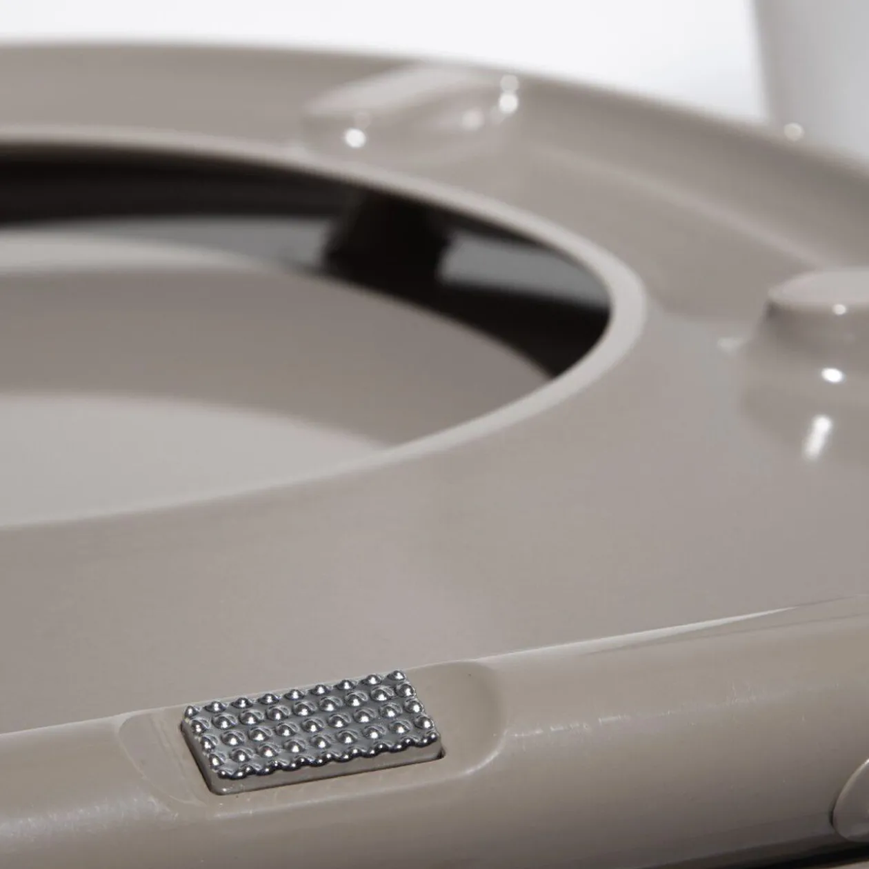 Abattant WC taupe smooth close déclipsable