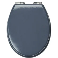 Abattant WC uni gris avec frein de chute