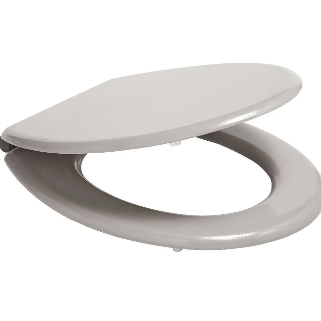 Abattant WC uni taupe avec frein de chute