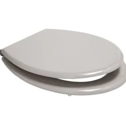 Abattant WC uni taupe avec frein de chute