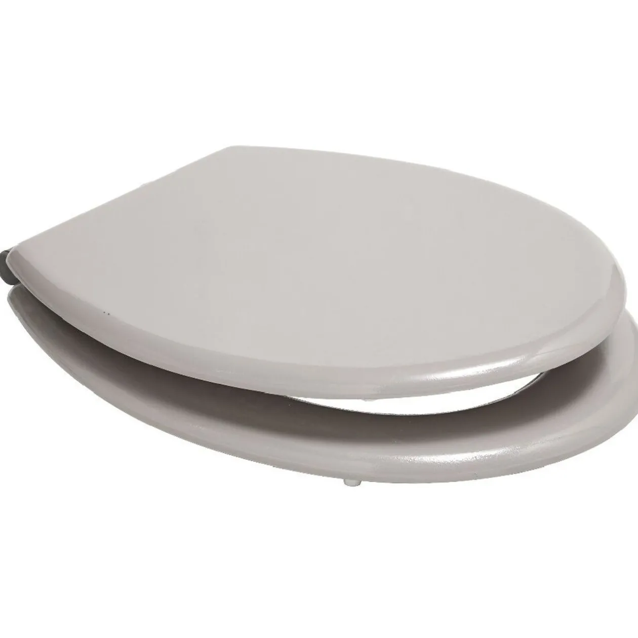 Abattant WC uni taupe avec frein de chute