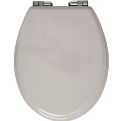 Abattant WC uni taupe avec frein de chute