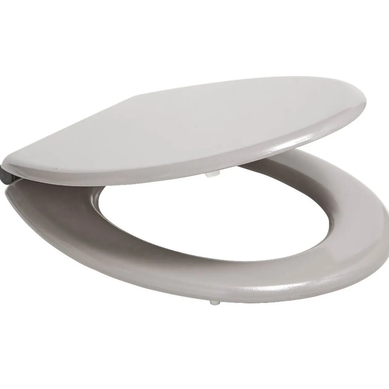 Abattant WC uni taupe avec frein de chute