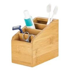 Accessoire de salle de bain en bambou x 5