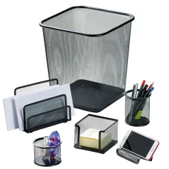 Accessoire rangement bureau noir x6