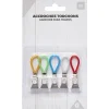 Accroche torchon pince x5 pvc