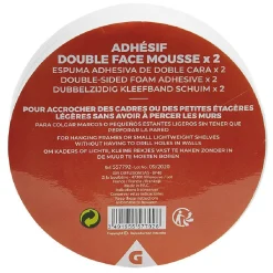 Adhésif double face mousse x2