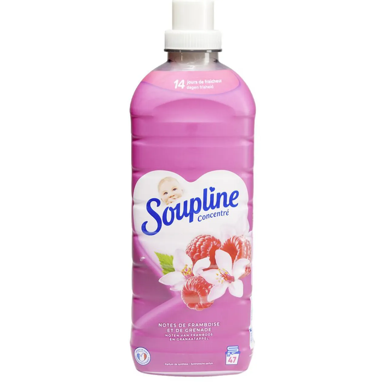 Adoucissant Soupline concentré framboise et grenade 1L