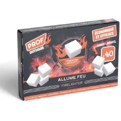 Allume feu cube marron