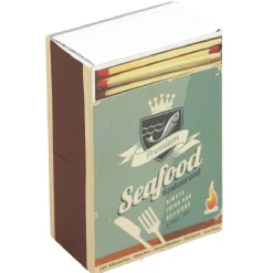 Allumettes en bois et carton.