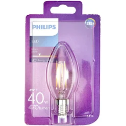 Ampoule flamme led E14 470 Lumen Philips