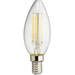 Ampoule LED à filament C35 E14 blanc