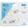 Ampoule LED à filament E14 G45 250lms x2