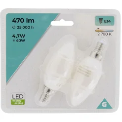 Ampoule LED C35 E14 x2