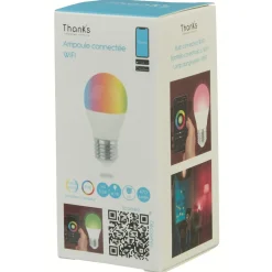 Ampoule LED connectée couleurs changeantes E27 40 W