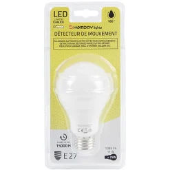 Ampoule LED détecteur de mouvement E27 60 W
