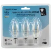 Ampoule LED filament clair 20W culot E14 Homday Lights x 3