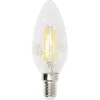 Ampoule LED filament E14 C35 Homday lumière chaude 470lms x2