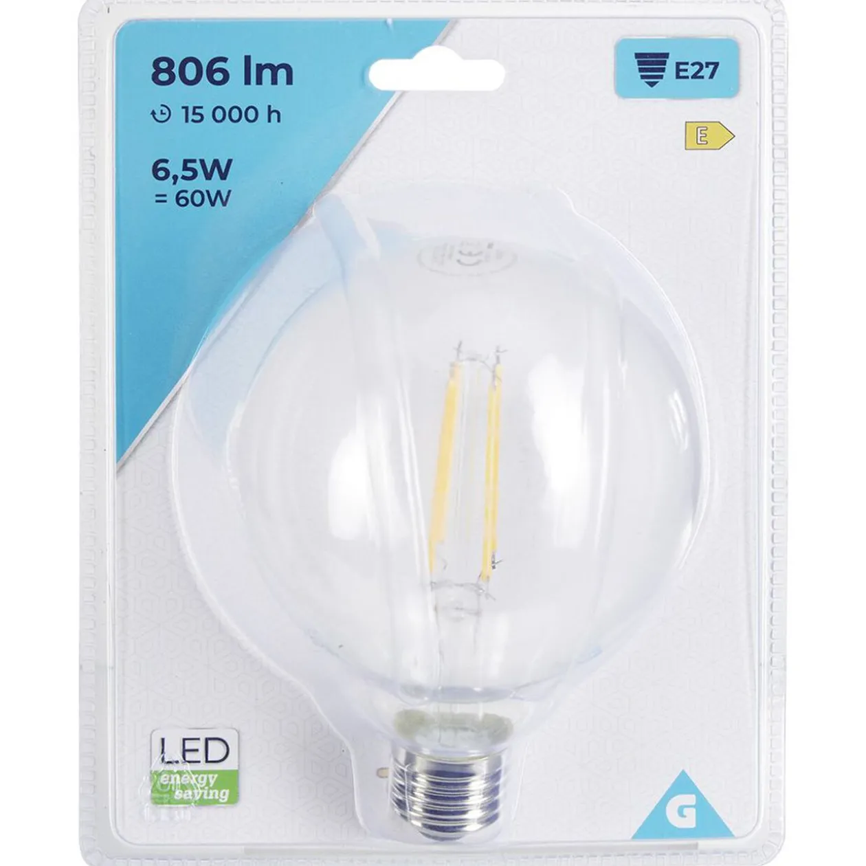 Ampoule LED filament E27 G95 860lms