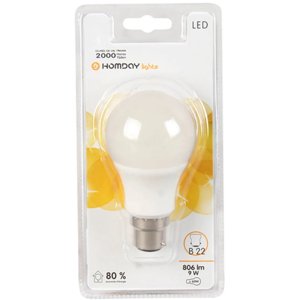 Ampoule LED Homday B22