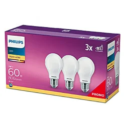 Ampoule led Philips 60W E27 x 3