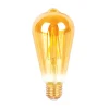 Ampoule longue ambrée LED connectée E27 40 W