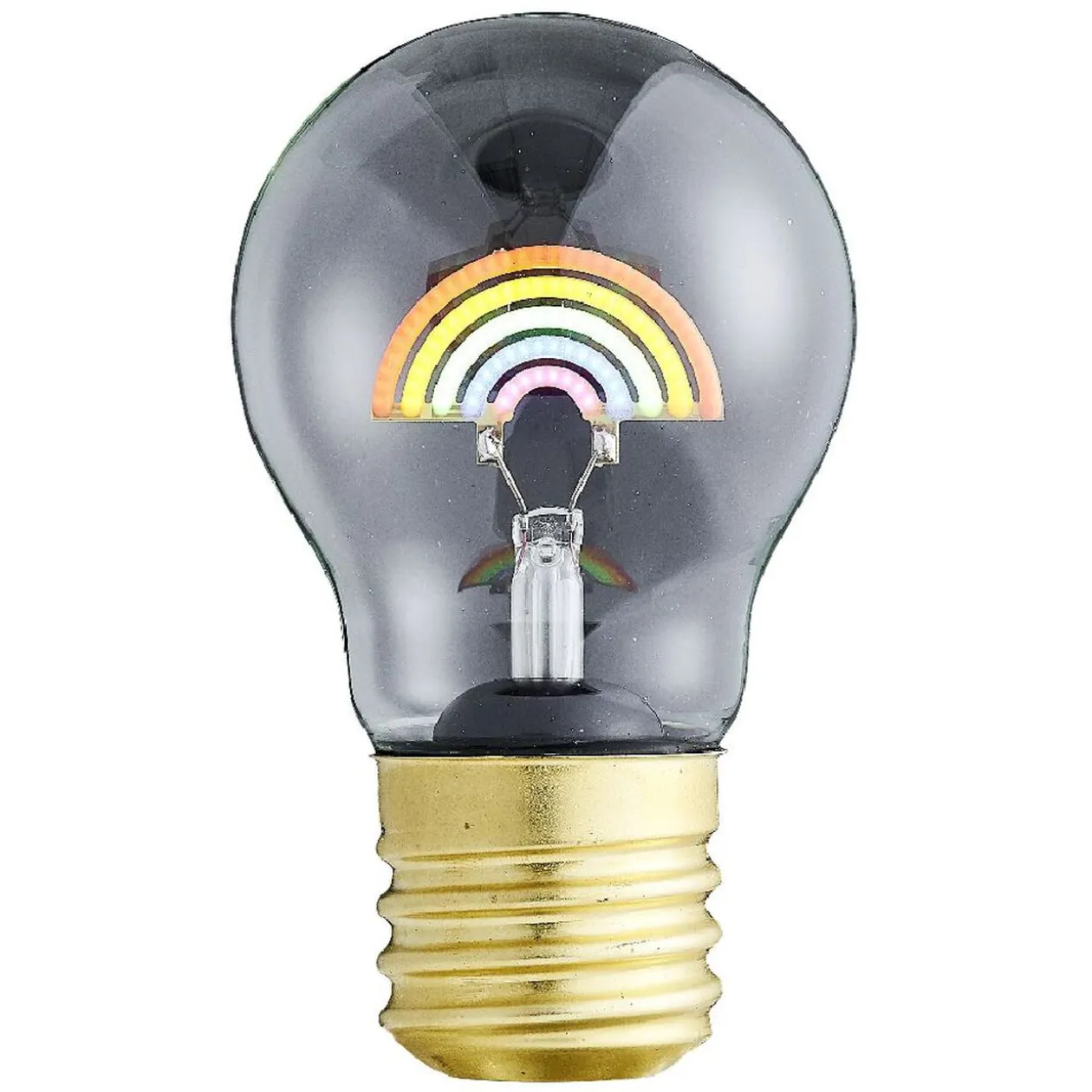 Ampoule USB rechargeable filament LED arc-en-ciel multicolore Ø7xH12cm