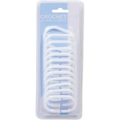 Anneau de douche blanc ovale x12